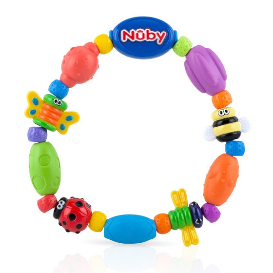 Nuby Bug-A-Loop Teether, Colors May Vary