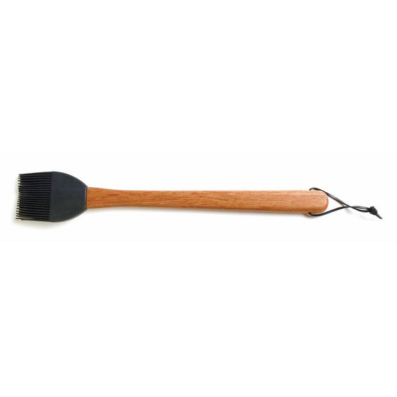 Charcoal Companion 15.25-inch Silicone Head Basting Brush with Rosewood Handle