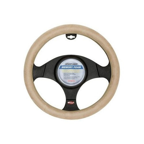 Memory Foam Steering Wheel Cover - Natural