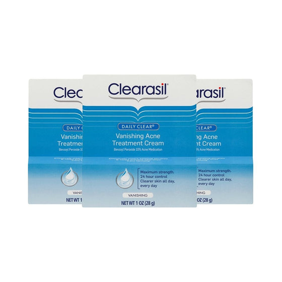 Clearasil Stubborn Acne Control 5 in 1 Spot Treatment Cream, 1 oz (Pack of 3)