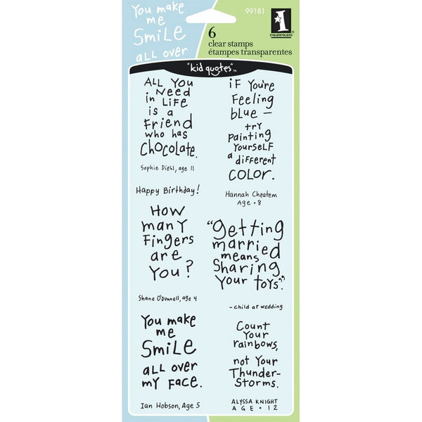 Inkadinkado Clear Stamps, 4 by 8-Inch, Friendly Advice