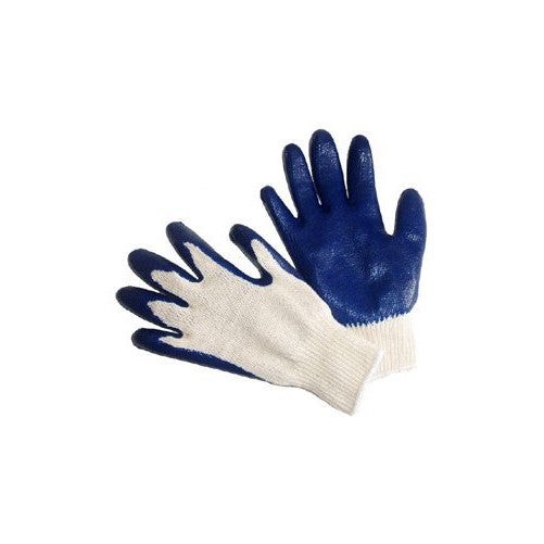 G & F 3100L-DZ Knit Work Gloves, Textured Rubber Latex Coated for Construction, 12-Pairs, Men's Large