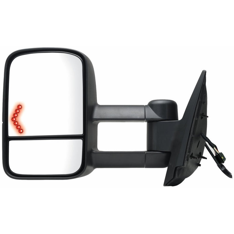 Fit System 62094G Chevrolet/GMC/Cadillac Driver Side Replacement Towing Mirror with Dual Glass and Turn Signal