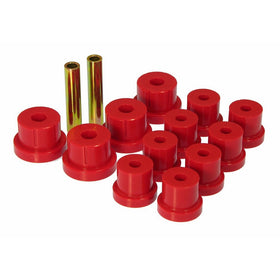Prothane 7-1011 Red Rear Multi Leaf Spring Eye and Shackle Bushing Kit