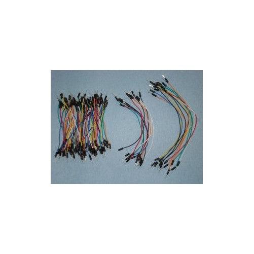 Hacktronics Flexible Wire Jumpers Male-Male, 100 pcs