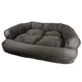 Snoozer Overstuffed Luxury Pet Sofa, Large, Dark Chocolate