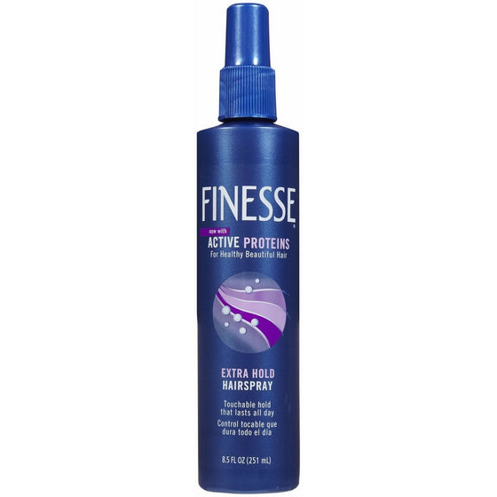 Finesse Extra Hold Non-Aerosol Hairspray, 8.5 Ounce (Pack of 4)