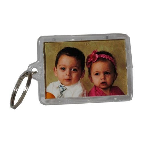 12 Acrylic Photo Picture Frame Key Chains