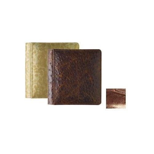 NILE BROWN #103 crocodile print leather 1-up 5x7 album by Raika - 5x7