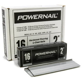 Powernail PowerCleat 16ga 2" L-Cleat. Box of 5,000
