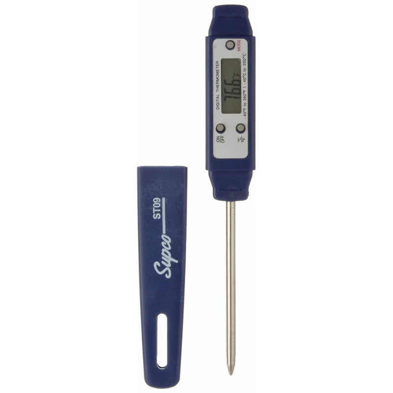 Supco ST09 Digital Pocket Thermometer, 2-1/2" Stem, -40 to 392 Degree F