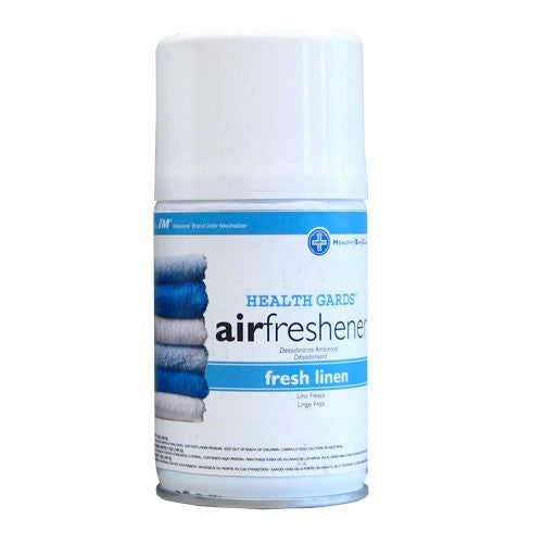 Hospeco Health Gards 07918 Fresh Linen Metered Aerosol Air Freshener, 7 oz Can (Case of 12)