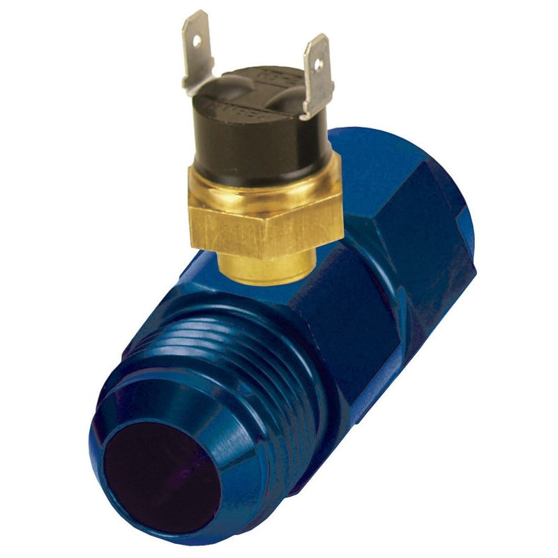 Derale 35022 -10AN x -10AN Premium 180 Degree In-Line Fluid Thermostat