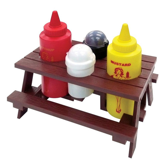 Mr. Bar-B-Q Inc. 40197X Picnic Table Condiment Set