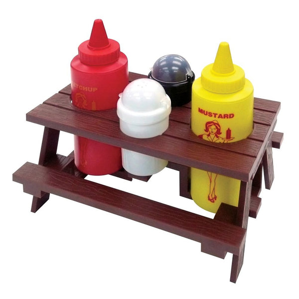 Mr. Bar-B-Q Inc. 40197X Picnic Table Condiment Set