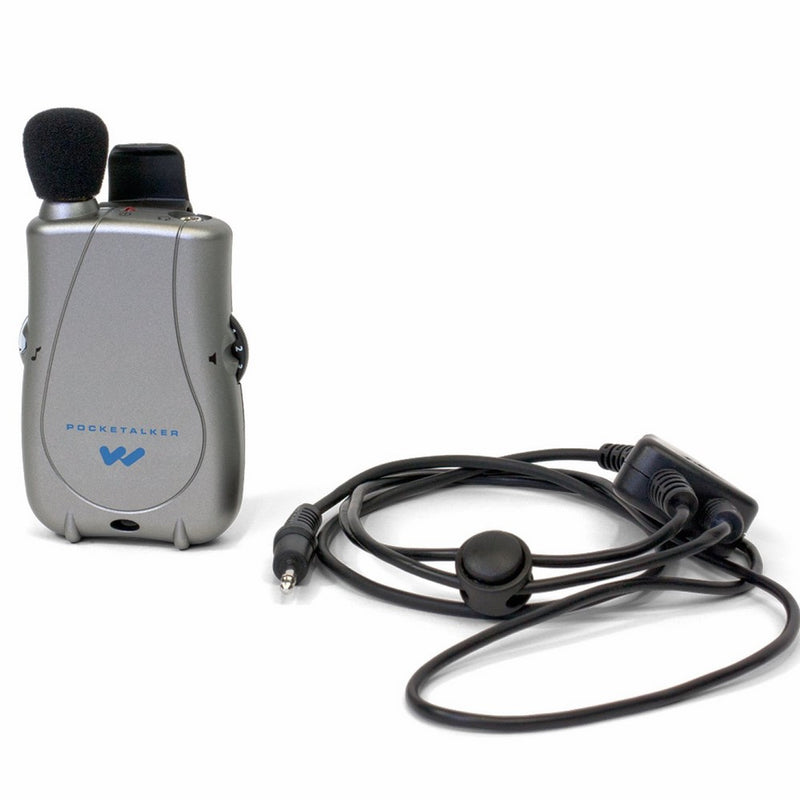 Williams Sound PKT D1 N01 Pocketalker Ultra with Neckloop, 200 hours of battery life, Adjustable tone and volume control, Accommodates a variety of earphone and headphone options