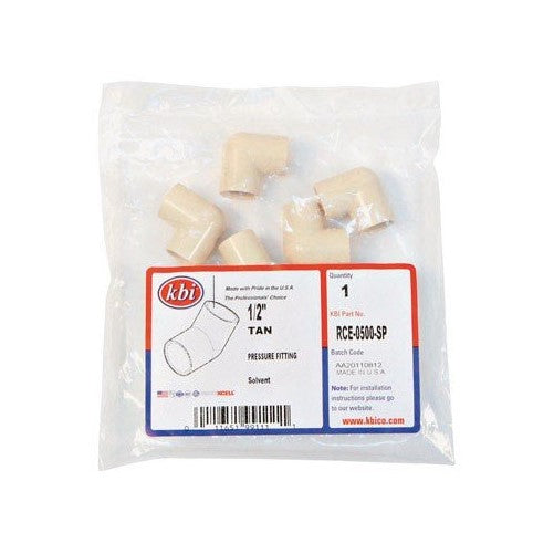 ELBOW 90 CPVC 1/2" 10PK by KBI MfrPartNo RCE-0500-SP