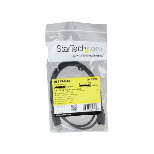 StarTech.com 1m USB 2.0 A to A Cable - M/M - 1m USB 2.0 aa Cable - USB a male to a male Cable