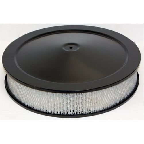 CFR Performance Chevy/ford/mopar 14" Black Steel AIR Cleaner SET - Hi-lip Base