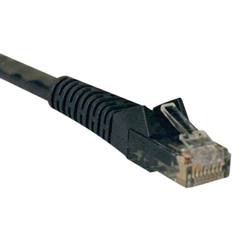 Tripp Lite Cat6 Gigabit Snagless Molded Patch Cable (RJ45 M/M) - Black, 100-ft.(N201-100-BK)