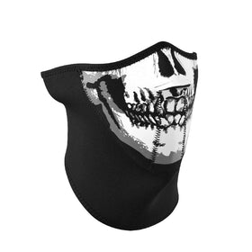 Zanheadgear WNFM002H3 3-Panel Neoprene Half Face Mask, Skull Face