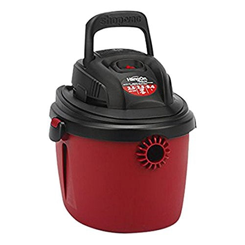 Shop-Vac 2036000 2.5-Gallon 2.5 Peak HP Wet Dry Vacuum, Small, Red/Black