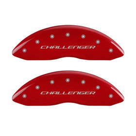 MGP Caliper Covers 12001SCLBRD Caliper Cover with Red Powder Coat Finish, (Set of 4)