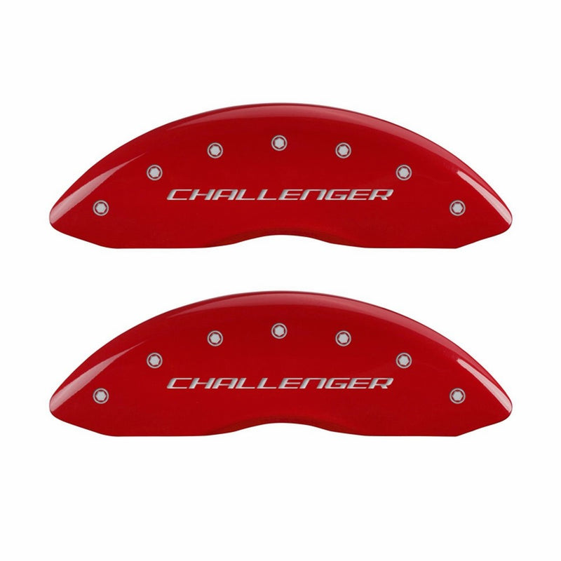 MGP Caliper Covers 12001SCLBRD Caliper Cover with Red Powder Coat Finish, (Set of 4)