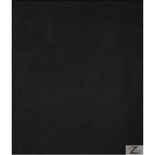 Big Z Fabric BLACK SOLID POLAR FLEECE ANTI-PILL FABRIC 60" WIDTH SOLD BY THE YARD