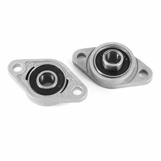 uxcell 2 Pcs KFL08 8mm Zinc-Aluminum Alloy Flange Pillow Block Bearing