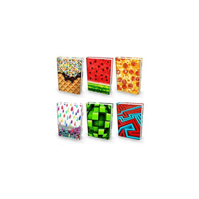 Book Sox Stretchable Book Cover: Jumbo 6 Ultra Print Value Pack. Fits Most Hardcover Textbooks up to 9" x 11". Adhesive-Free, Nylon Fabric School Book Protector. Easy to Put On Jacket. Wash & Re-Use.