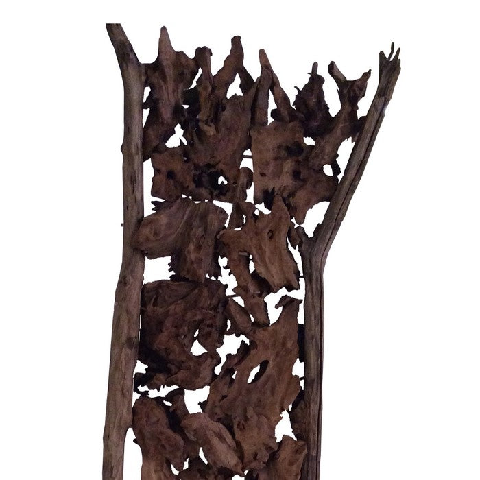 Traditional Style Wooden Freestanding Screen, Brown