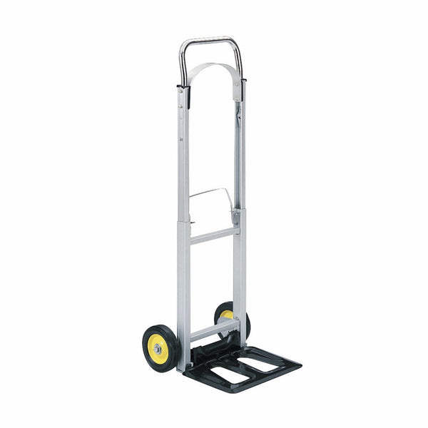 Safco Products 4061 Hide-Away Collapsible Utility Hand Truck, Silver/Black