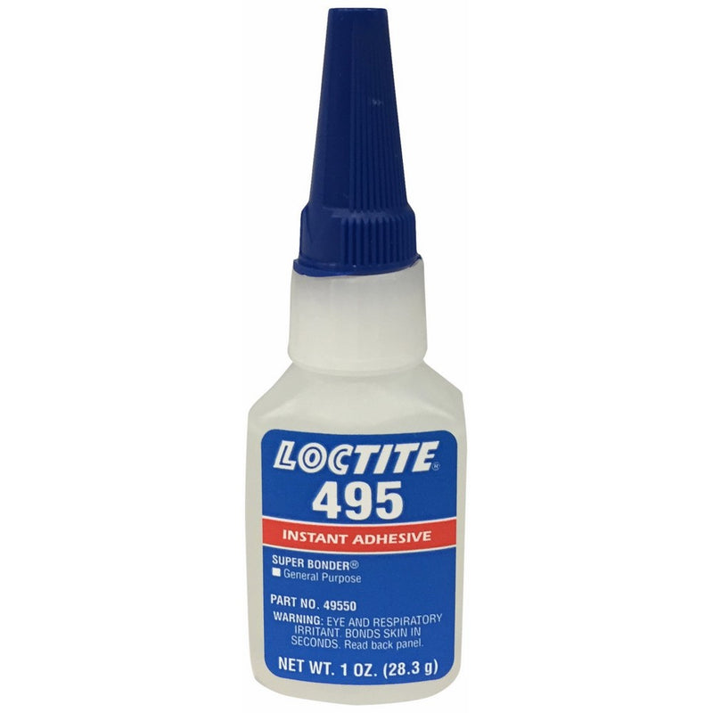 Loctite 495 Super Bonder 442-49550 1oz Instant Adhesive, Clear Color