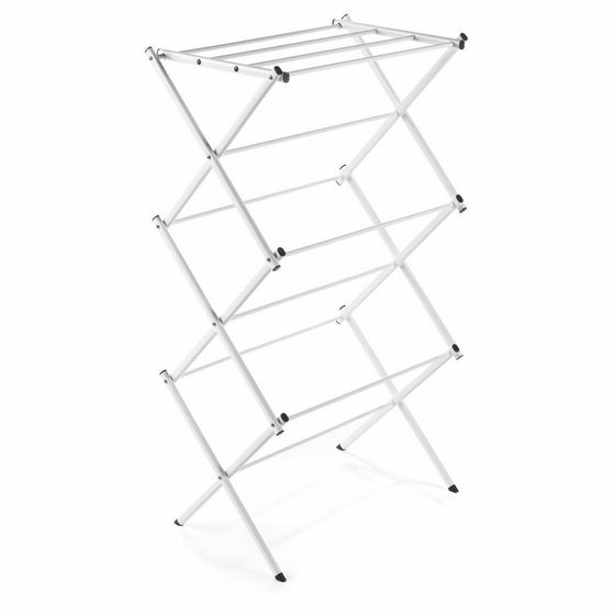 Polder 8316P-90 Compact Accordion Clothes Drying Rack, White