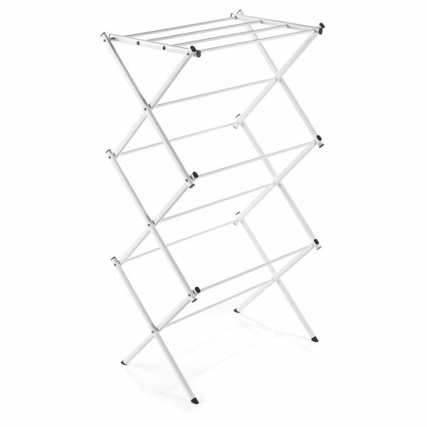 Polder 8316P-90 Compact Accordion Clothes Drying Rack, White