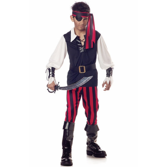 Cutthroat Pirate Costume - Child Medium(8-10)