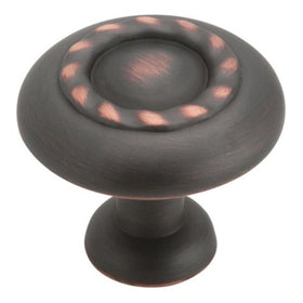 Amerock BP1585-ORB Inspirations Rope 1-1/4-Inch Diameter Knob, Oil Rubbed Bronze