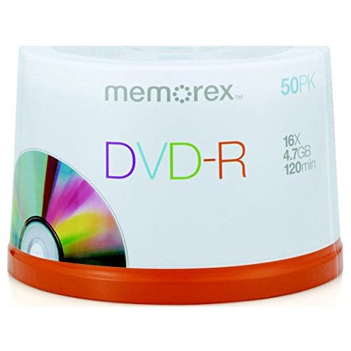 Memorex 4.7Gb/16x DVD-R 50-Pack Spindle