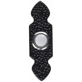 Heath Zenith SL-829-02 Traditional Décor Series Wired Lighted Antique-Design Push Button, Black