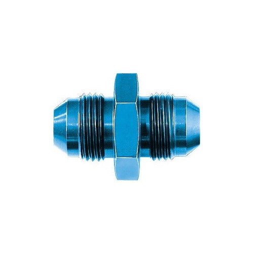 Aeroquip FCM2050 Blue Anodized Aluminum -03AN Flare Union Pipe Adapter