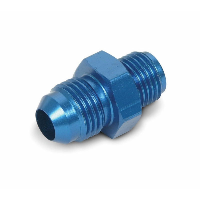 Earl's 991946 Blue Anodized Aluminum -6 Male to 1/2"-20 Male Power Steering/Fuel Pump Adapter