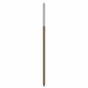 blomus 65022 Torch with Wooden Pole, Cylinder