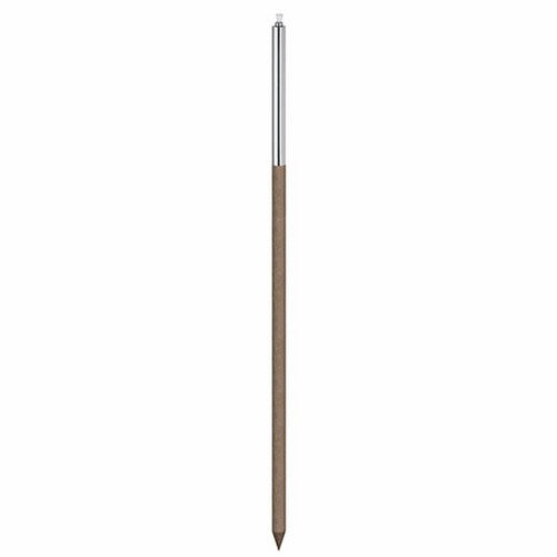 blomus 65022 Torch with Wooden Pole, Cylinder