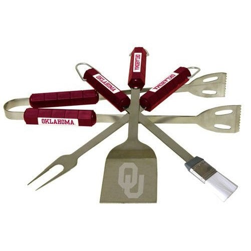 NCAA Oklahoma Sooners 4 Piece Barbecue Set