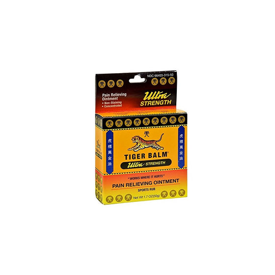 Tiger Balm Sport Rub Pain Relieving Ointment, Ultra Strength 1.70 oz