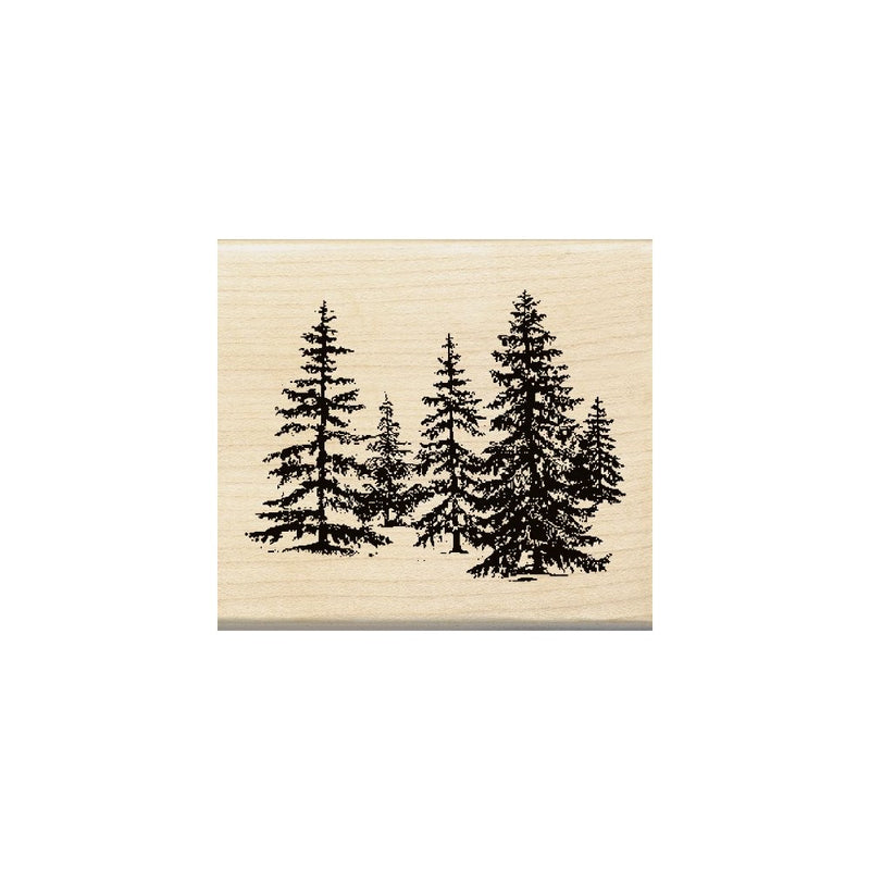 Inkadinkado Stand of Pines Wood Stamp