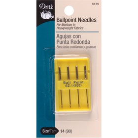 Dritz Ball Point Machine Needles - Size 14/90