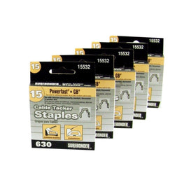Surebonder 15532Flat Crown Cable Tacker Staple, Fits upto 5/32-Inch Flat Cable , 630 Count
