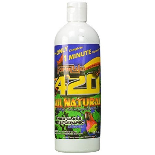 1 X ALL NATURAL Formula 420 Pipe Cleaner - Cleans - Glass, Pyrex, Metal, Ceramic 16 Ounce